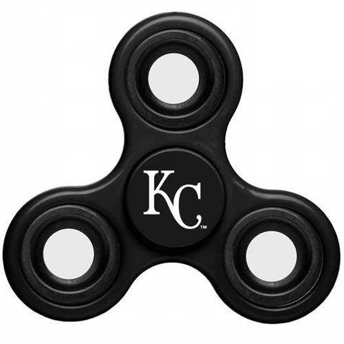 MLB Kansas City Royals 3 Way Fidget Spinner C51 - Black - Click Image to Close